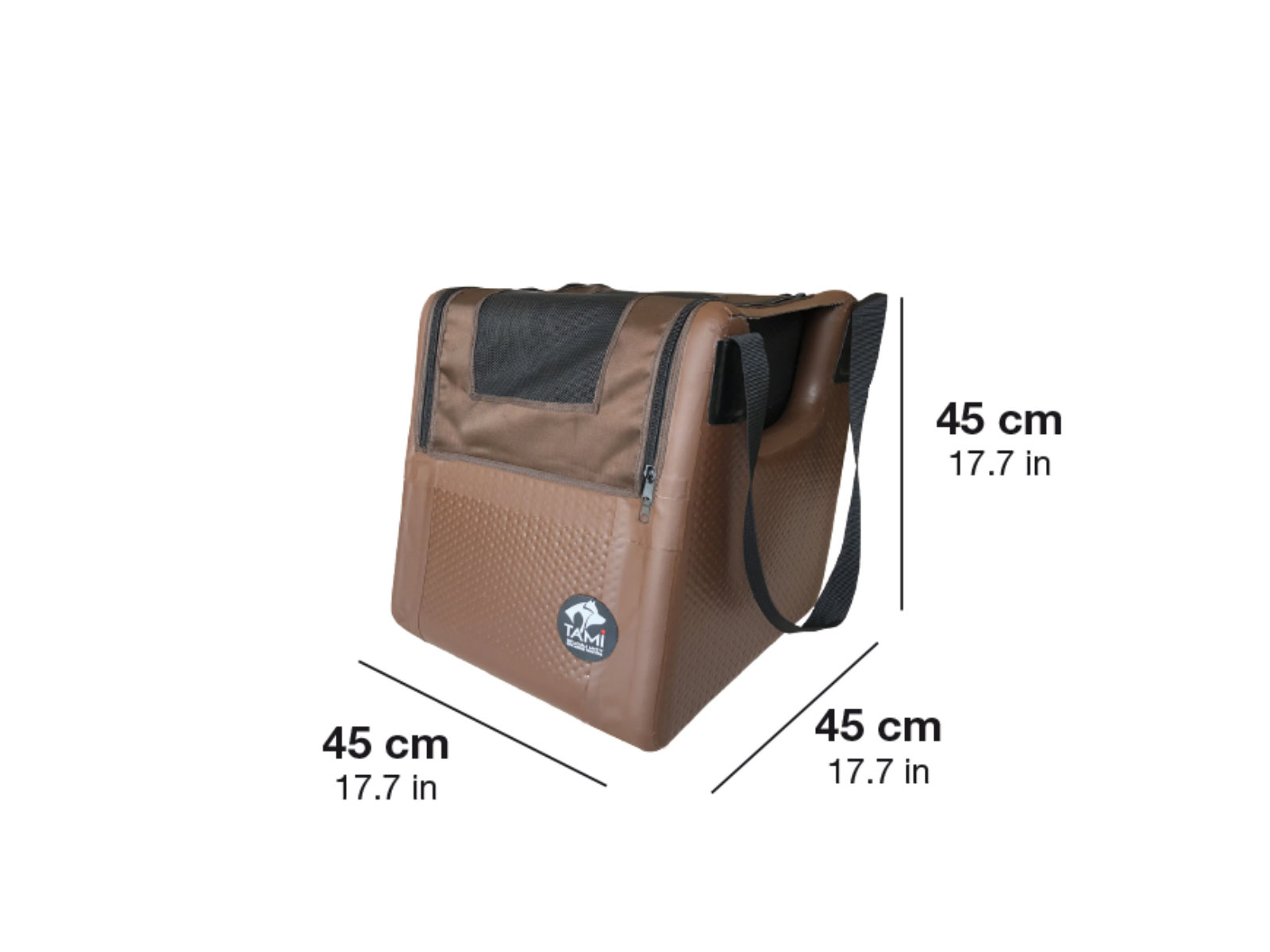 Vordersitz-Hundebox Sb Transportbox Beifahrerseite mit Airbagfunktion für Motorrad, Auto und Home Tami Seatbox