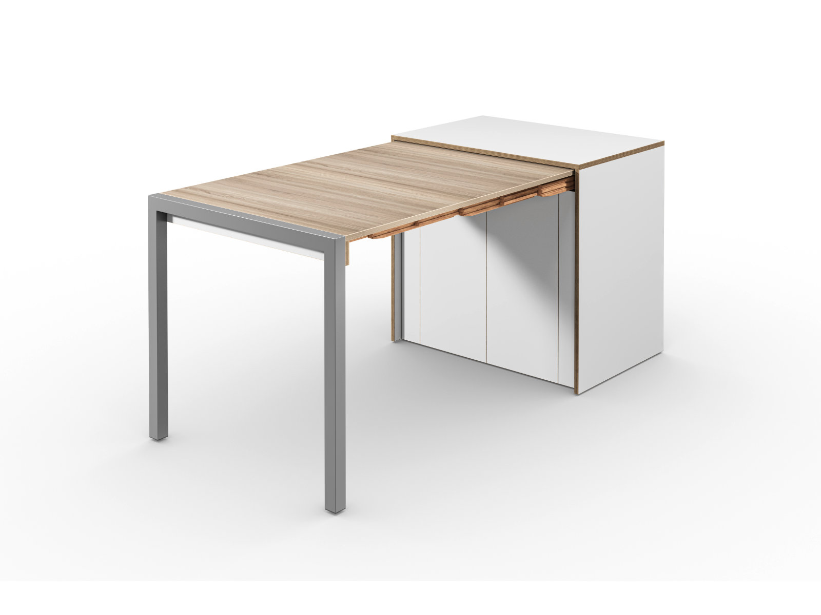Sideboard mit ausziehbarem Tisch und Flügeltüren | Alwin's & Room Sideboard