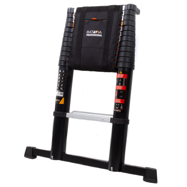 Profi-Teleskopleiter mit Safety Angle Indicator Abstandshalter und Werkzeugablage | Professional T