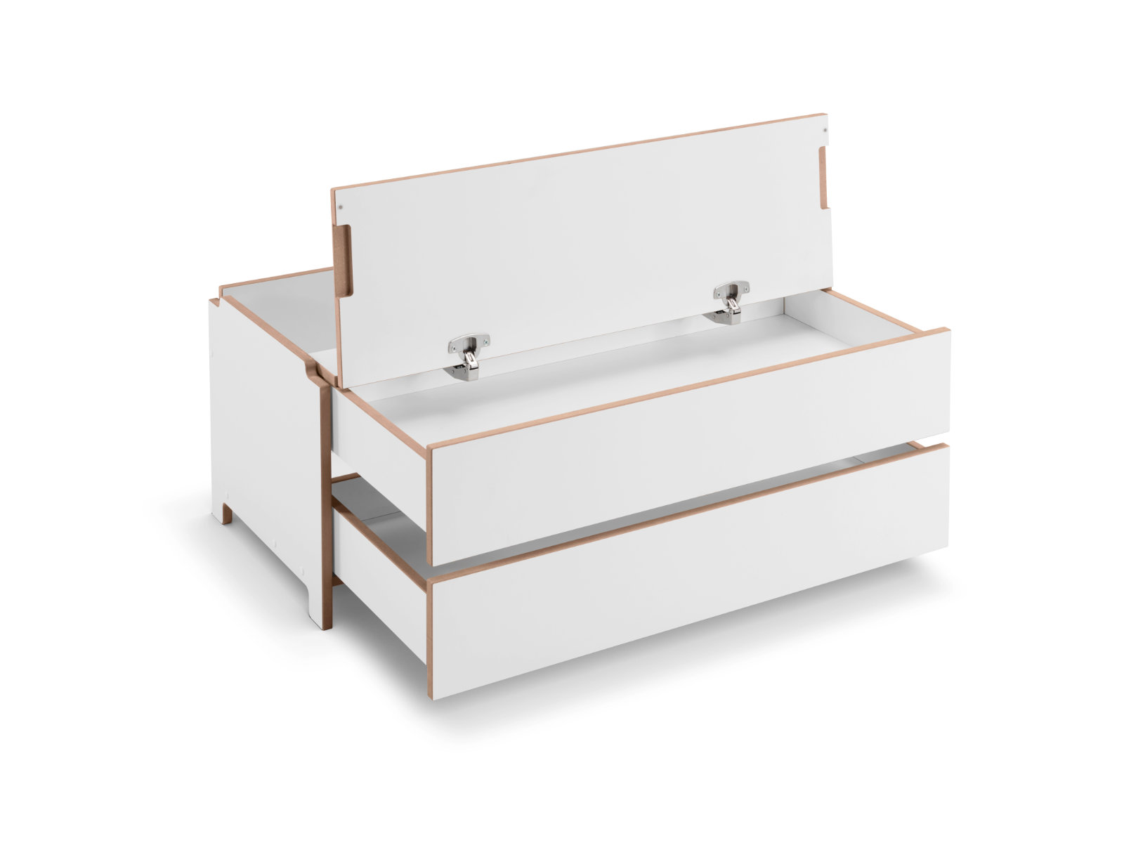 Regal mit 2 Schubladen | 1 Schreibtisch-Einsatz tief 43,5 cm | Harry Regalsystem