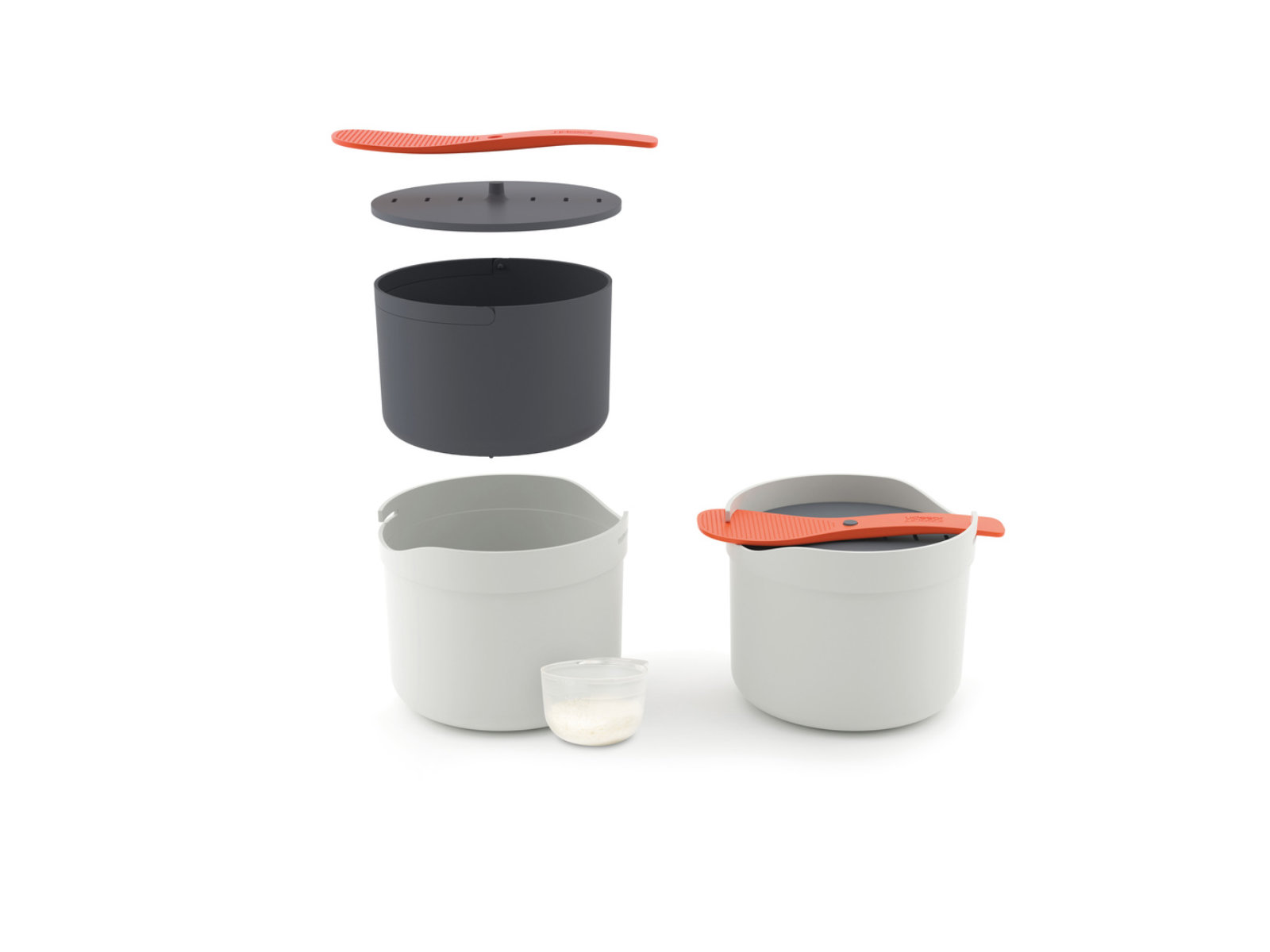 Mikrowellen-Reis- und Getreidekocherset 4-teilig | M-Cuisine Ricecooker