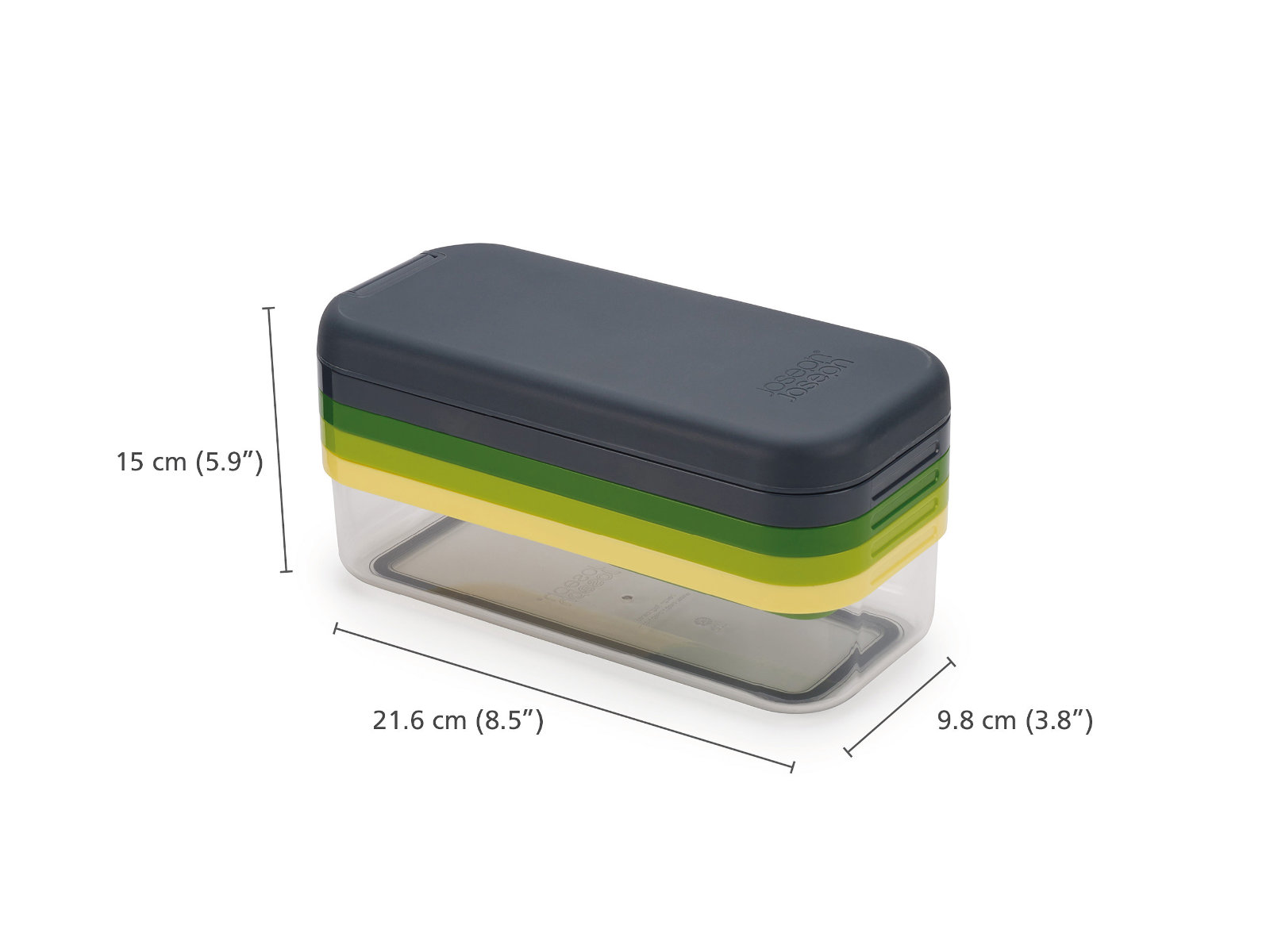 7-teiliges mehrfarbiges Lebensmittelzubereitungsset | Multi-Prep™ Compact 2PC Prep Set
