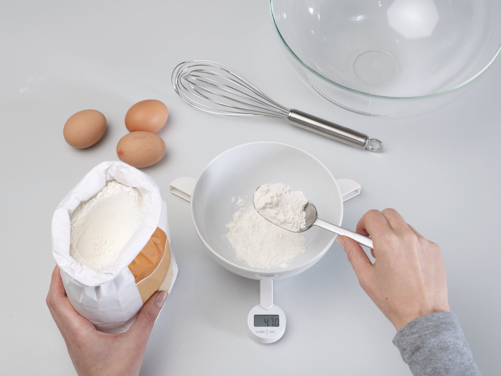 Digitale Küchenwaage - Die kleinste Waage der Welt │ TriScale™