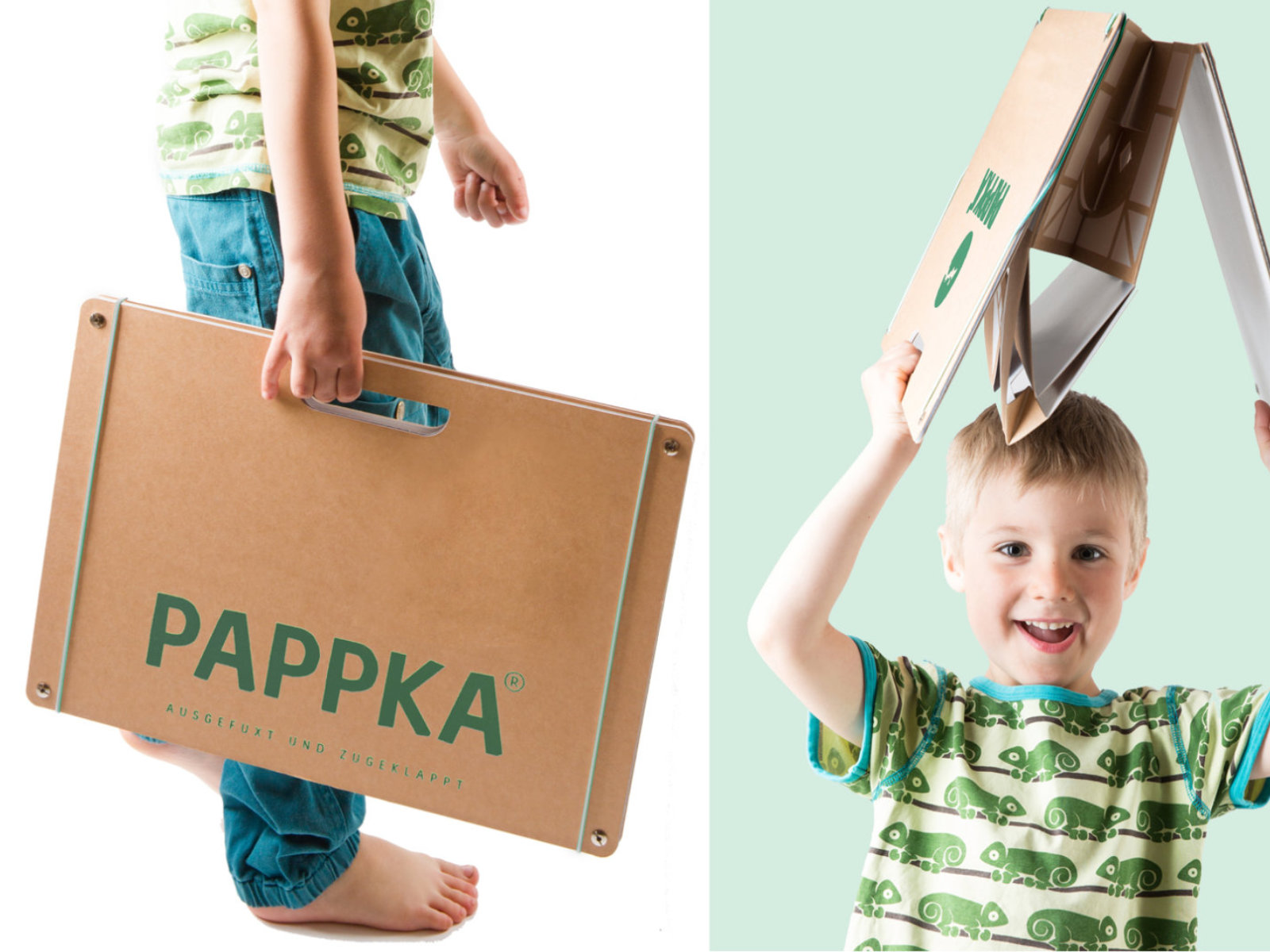 7-teiliges Pappka Spielhaus mit Tier-Bastelbogen aus Karton