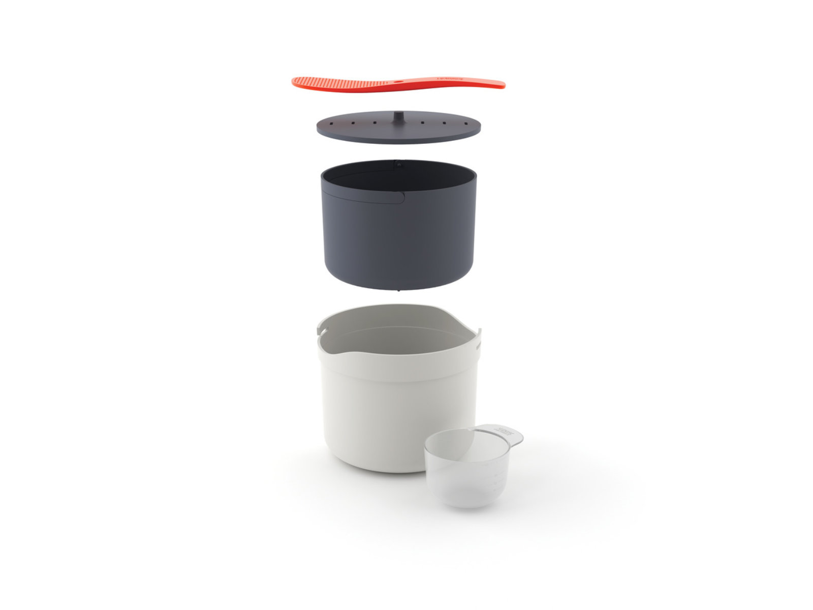 Mikrowellen-Reis- und Getreidekocherset 4-teilig | M-Cuisine Ricecooker