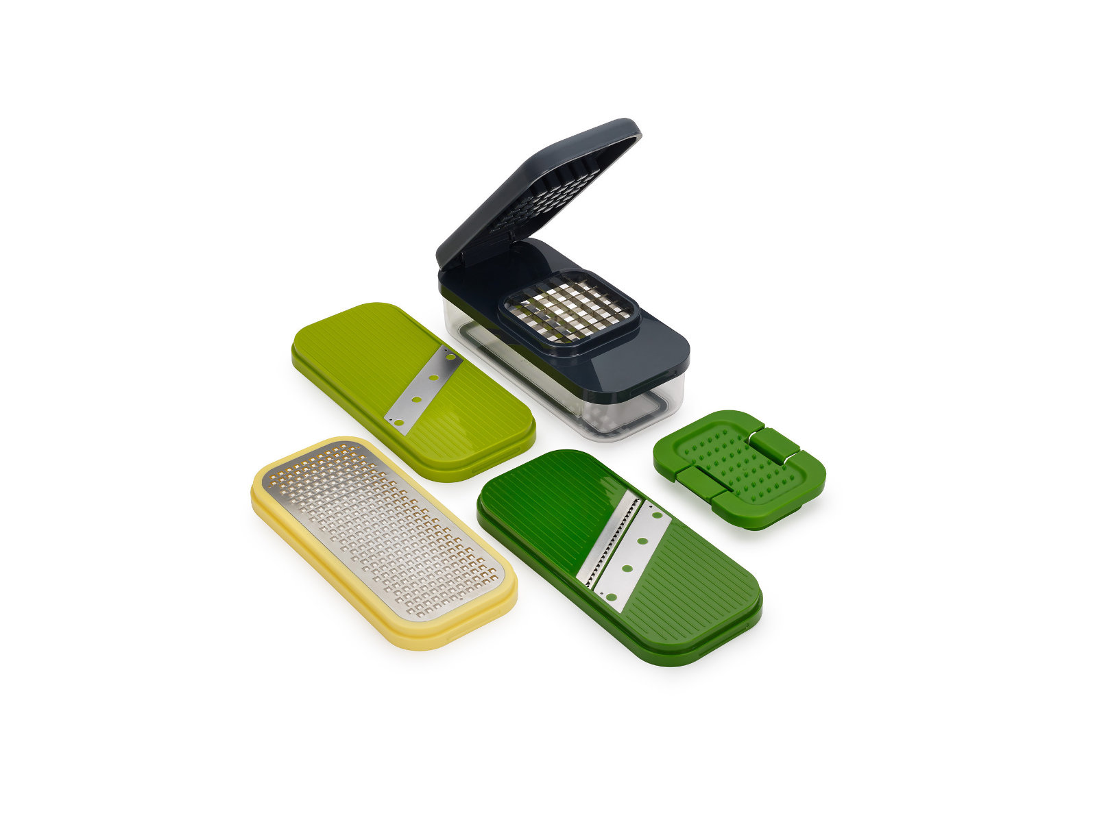 7-teiliges mehrfarbiges Lebensmittelzubereitungsset | Multi-Prep™ Compact 2PC Prep Set