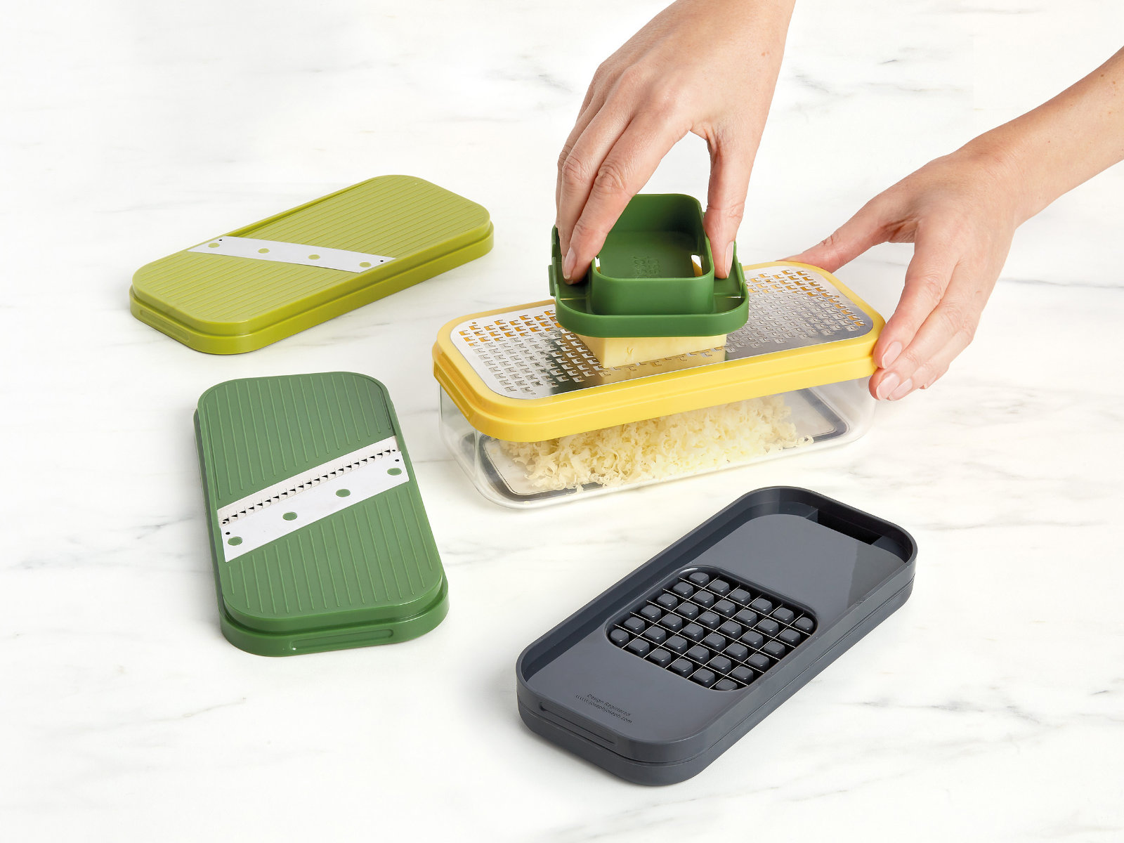 7-teiliges mehrfarbiges Lebensmittelzubereitungsset | Multi-Prep™ Compact 2PC Prep Set