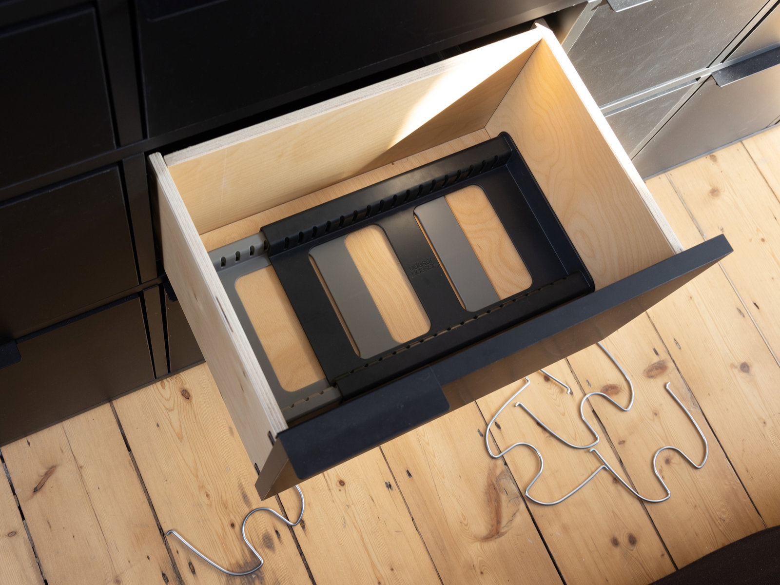 Erweiterbarer Kochgeschirr-Organizer |  DrawerStore Exp Cookwareorganizer