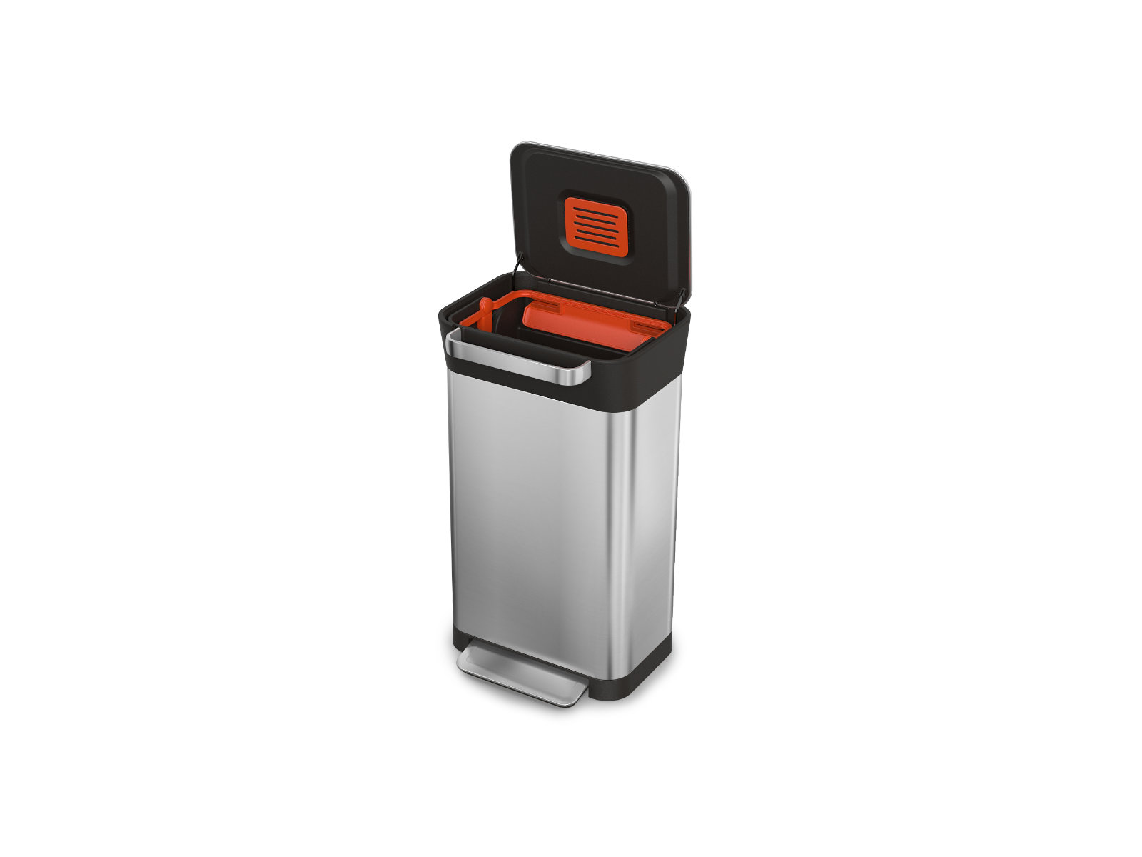 30 L Abfalleimer mit integrierter Abfallpresse | Titan