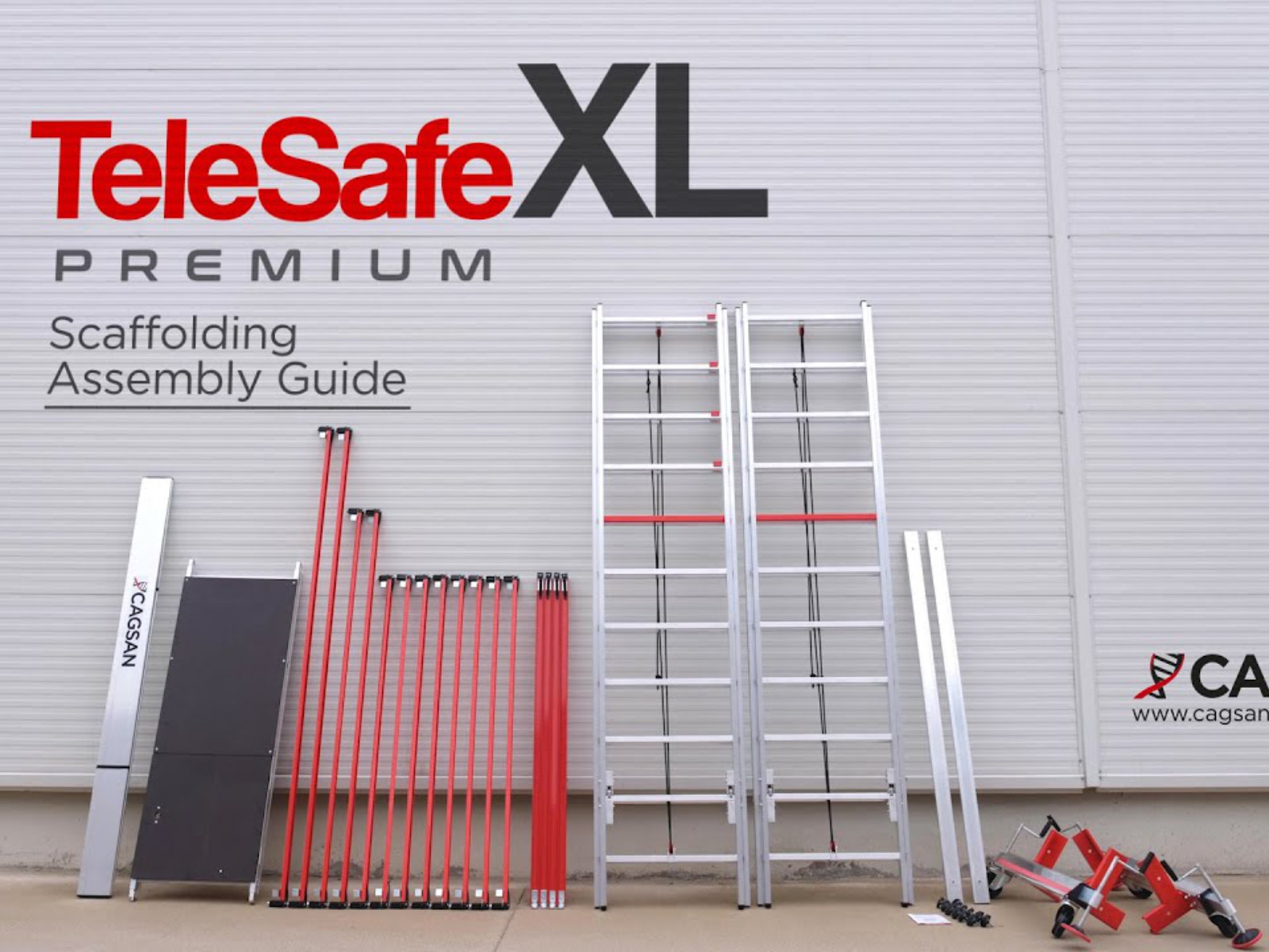 Höhenverstellbares Seilzuggerüst - Arbeitshöhe bis 7,20 m | Telesafe XLN Premium S007