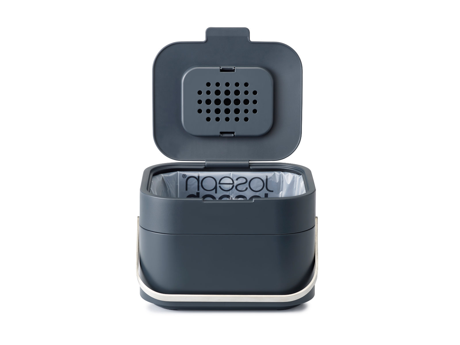 4 L Bioabfallbehälter mit Geruchsfilter Farbe: Grau │ Joseph Jospeph ─ Stack